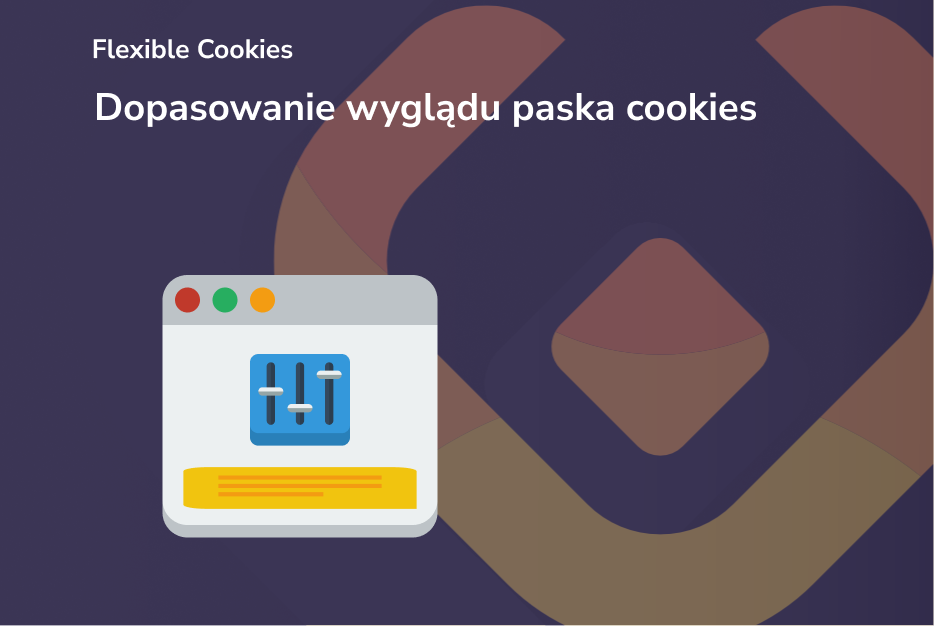 Dopasowanie wyglądu paska cookies