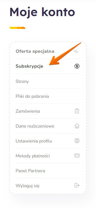 Moje subskrypcje